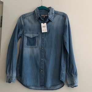 Brand new 7 for all mankind denim shirt